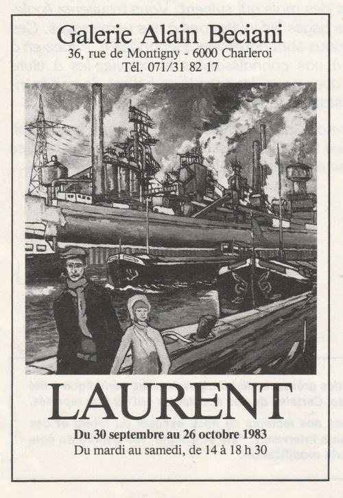 Emile Laurent exposition galerie Beciani 1983