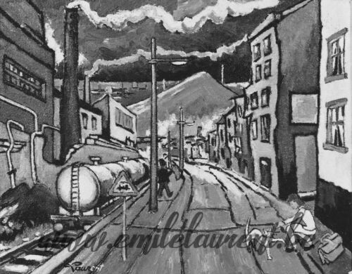 <b>La Fille et le Chat</b><br>
Emile Laurent<br>
1983<br>
Huile 43x54<br>
Collection privée La Fille et le Chat Emile Laurent 1983