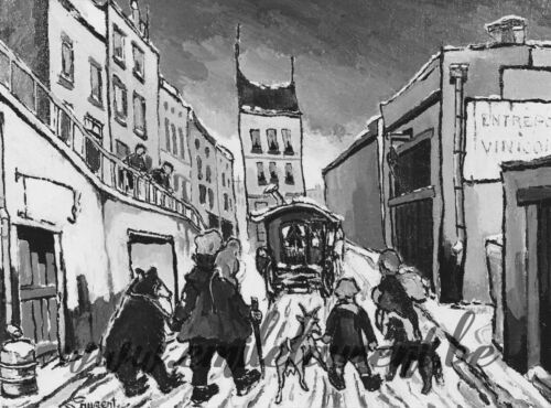 <b>La Parade</b><br>
Emile Laurent<br>
1980<br>
Huile 35x40<br>
Collection privée La Parade Emile Laurent 1980