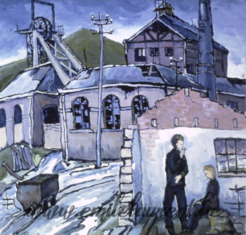 <b>Les Fumeurs</b>
Emile Laurent<br>
1983<br>
Huile 40x50<br>
Collection privée Les Fumeurs Emile Laurent 1983