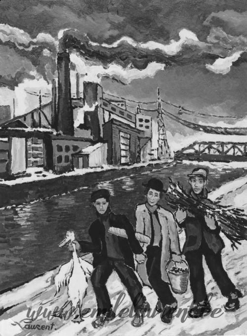 <b>Les Rois Mages</b><br>
Emile Laurent<br>
1978<br>
Huile 50x60<br>
Collection privée Les Rois Mages Emile Laurent 1978