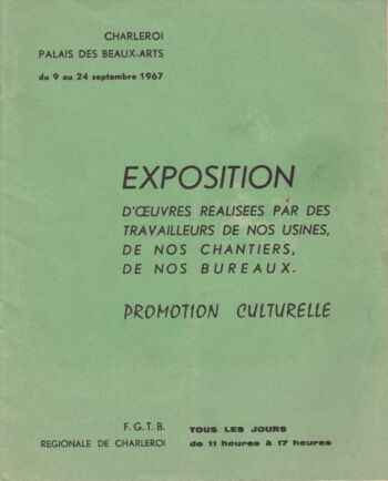 Emile Laurent exposition musée Beaux Arts Charleroi 1967