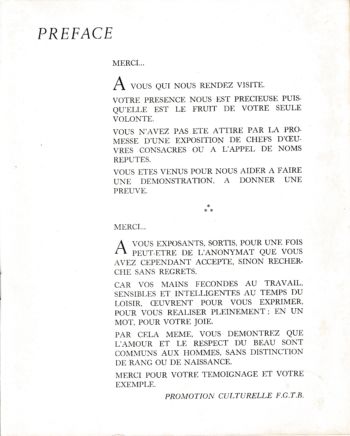 Emile Laurent exposition musée Beaux Arts Charleroi 1967