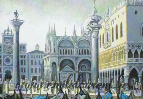 <b>Colonnes et Piazzetta</b><br>
Emile Laurent<br>
2003<br>
Huile<br>
Collection privée Emile Laurent Venise colonnes et piazzetta