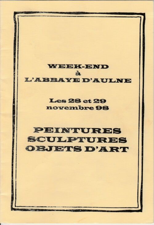 Emile Laurent exposition abbaye d'Aulnes 1998