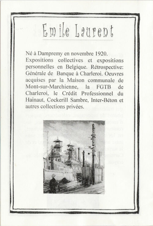 Emile Laurent exposition abbaye d'Aulnes 1998