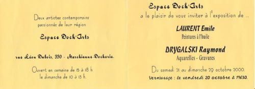 Emile Laurent exposition Doch'Arts 2000