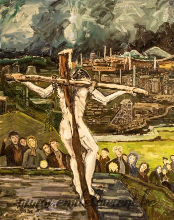 <b>Décor pour un Requiem</b><br>
Emile Laurent<br>
1966<br>
Musée des Beaux Arts de Charleroi